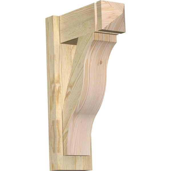 Ekena Millwork Funston Arts & Crafts Rough Sawn Outlooker, Douglas Fir, 6"W x 14"D x 22"H OUT06X14X22FST03RDF - main
